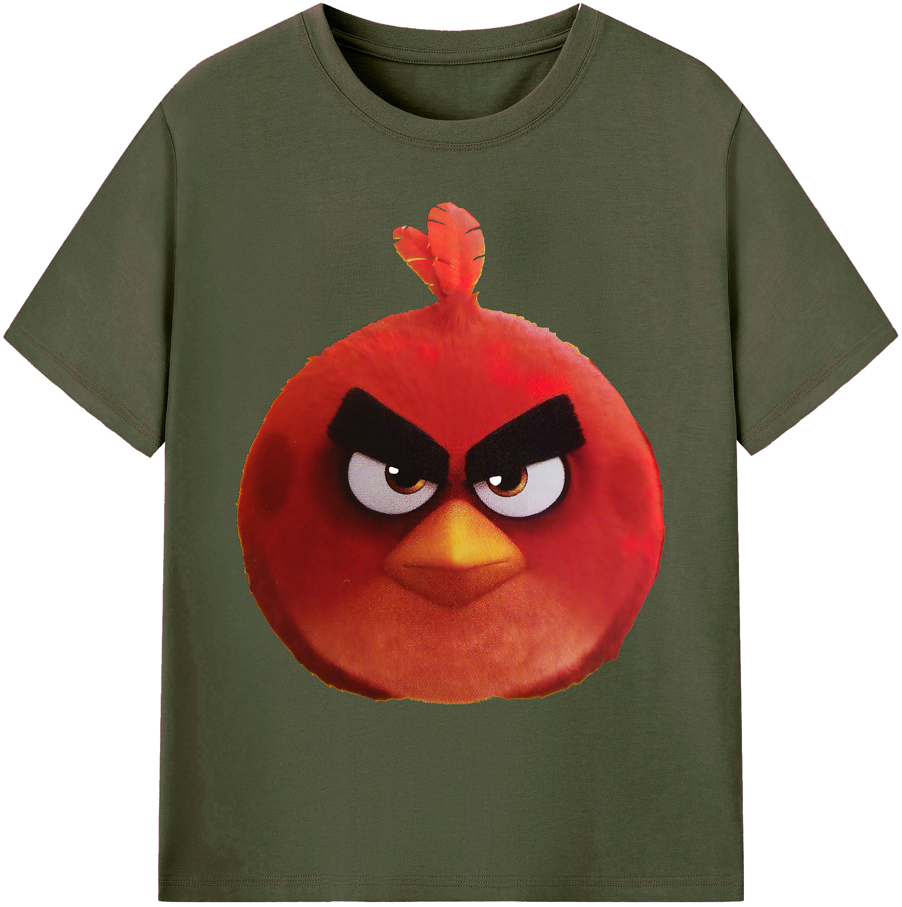 （画像用） Angry Birds アングリーバード 綿100％ メンズ半袖Tシャツ｜肌触りやわらか＆通気性